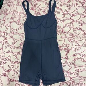 SHEIN Navy Scoop Neck Sleeveless Bodysuit